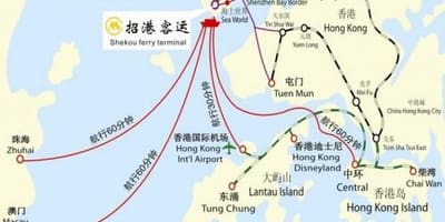মানচিত্র, shekou, ফেরি টার্মিনাল